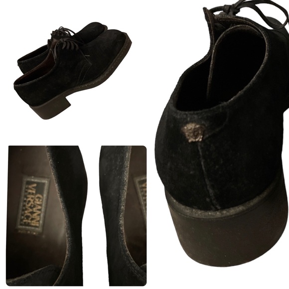 GIANNI VERSACE Vintage chunky shoes size 7.5 - Picture 2 of 6